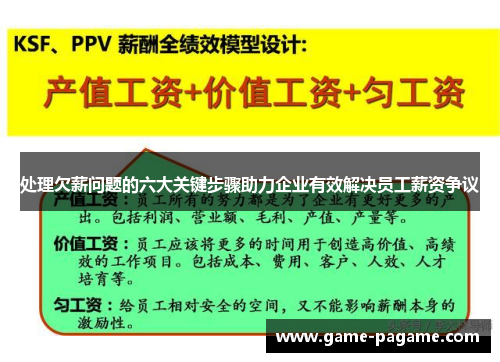 处理欠薪问题的六大关键步骤助力企业有效解决员工薪资争议