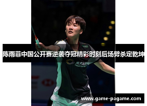 陈雨菲中国公开赛逆袭夺冠精彩时刻后场劈杀定乾坤