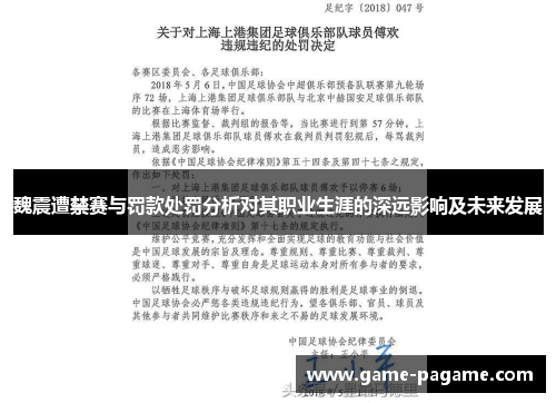 魏震遭禁赛与罚款处罚分析对其职业生涯的深远影响及未来发展 魏震遭禁赛与罚款处罚分析对其职业生涯的深远影响及未来发展